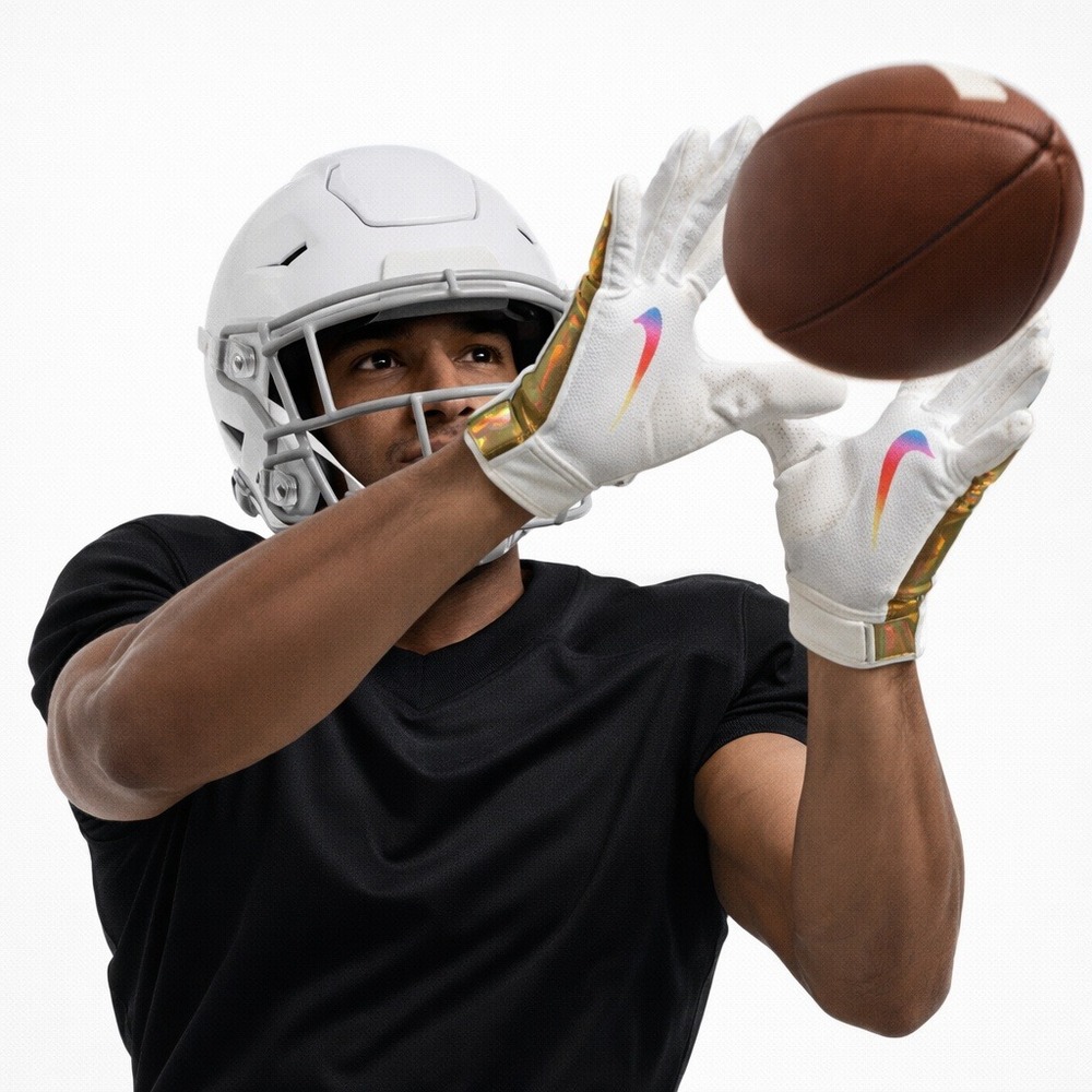 Nike Vapor Jet Football Gloves Medium SFIA New Wide Receiver Receiver Gloves